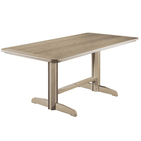 C. R. Plastics 72" Rect Dining Table w/Base - T11 