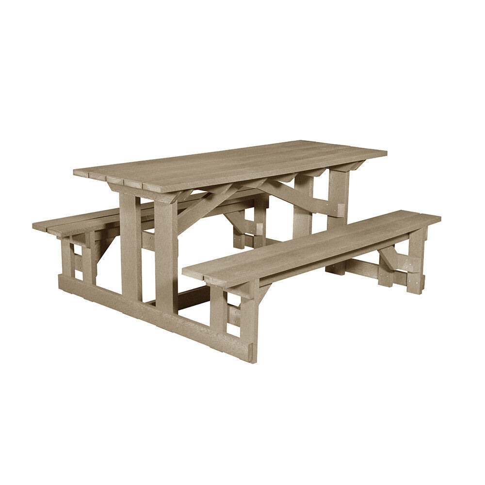 C. R. Plastics 72" Rect Picnic Table - T52 