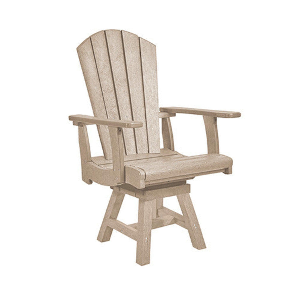 C. R. Plastics Adirondack Swivel Dining Arm Chair - C15 2