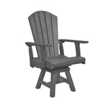 C. R. Plastics Adirondack Swivel Dining Arm Chair - C15 3