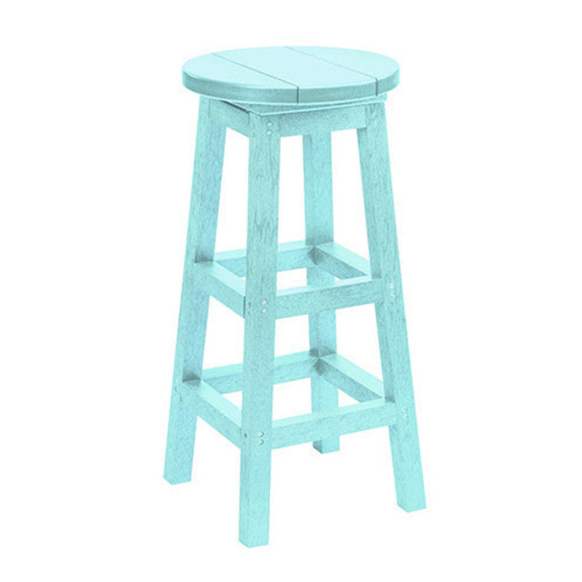 C. R. Plastics Bar Stool, Aqua - LIQUIDATION - C21-LIQ-AQUA 