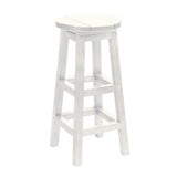 C. R. Plastics Bar Stool, White - LIQUIDATION - C21-LIQ-WHITE 