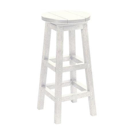 C. R. Plastics Bar Stool, White - LIQUIDATION - C21-LIQ-WHITE 