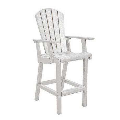 C. R. Plastics Classic Pub Arm Chair, White - LIQUIDATION - C28-LIQ-WHITE 