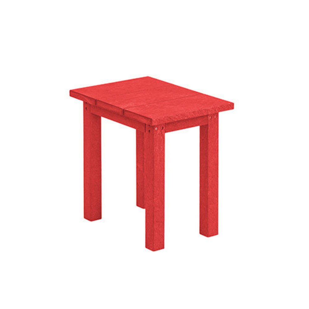 C. R. Plastics Small Rectangular Table, Red - LIQUIDATION - T01-LIQ-RED 