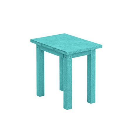 C. R. Plastics Small Rectangular Table, Turquoise - LIQUIDATION - T01-LIQ-TURQUOISE 