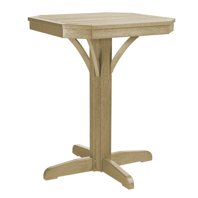 C. R. Plastics St. Tropez 28" Square Counter Table with 36" Pedestal Base - T36 