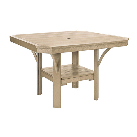 C. R. Plastics St. Tropez 45" Square Dining Table with Base - T35 