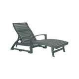 C. R. Plastics St. Tropez Chaise Lounge with Hidden Wheels - L38 1