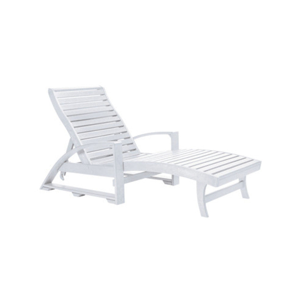 C. R. Plastics St. Tropez Chaise Lounge with Hidden Wheels - L38 3