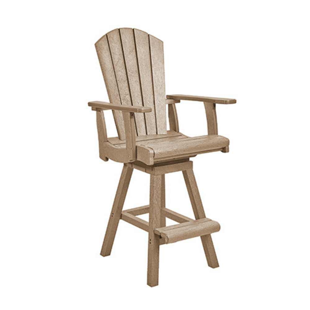 C. R. Plastics Swivel Pub Arm Chair - C25 1