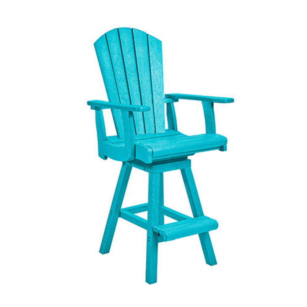 C. R. Plastics Swivel Pub Arm Chair - C25 5