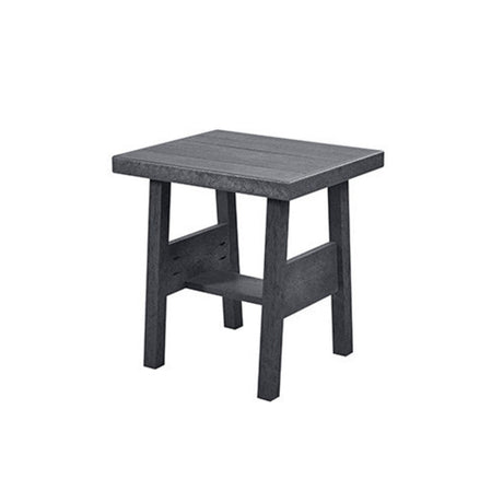 C. R. Plastics Tofino End Table, Slate - LIQUIDATION - DST288-LIQ-SLATE 
