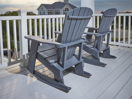 Captiva Casual 2 Piece Capterra Recycled Plastic Patio Adirondack Rocker Lounge Set - CC2PCRPPARLS 1