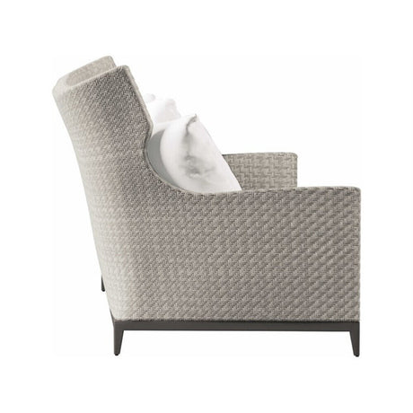 Captiva Casual Bernhardt Exteriors Pewter Gray Patio Sofa - BHEOP1107B 1