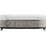Captiva Casual Bernhardt Exteriors Pewter Grey Outdoor Patio Ottoman - BHEOP1100B 1