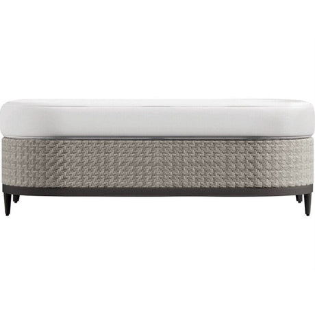 Captiva Casual Bernhardt Exteriors Pewter Grey Outdoor Patio Ottoman - BHEOP1100B 1