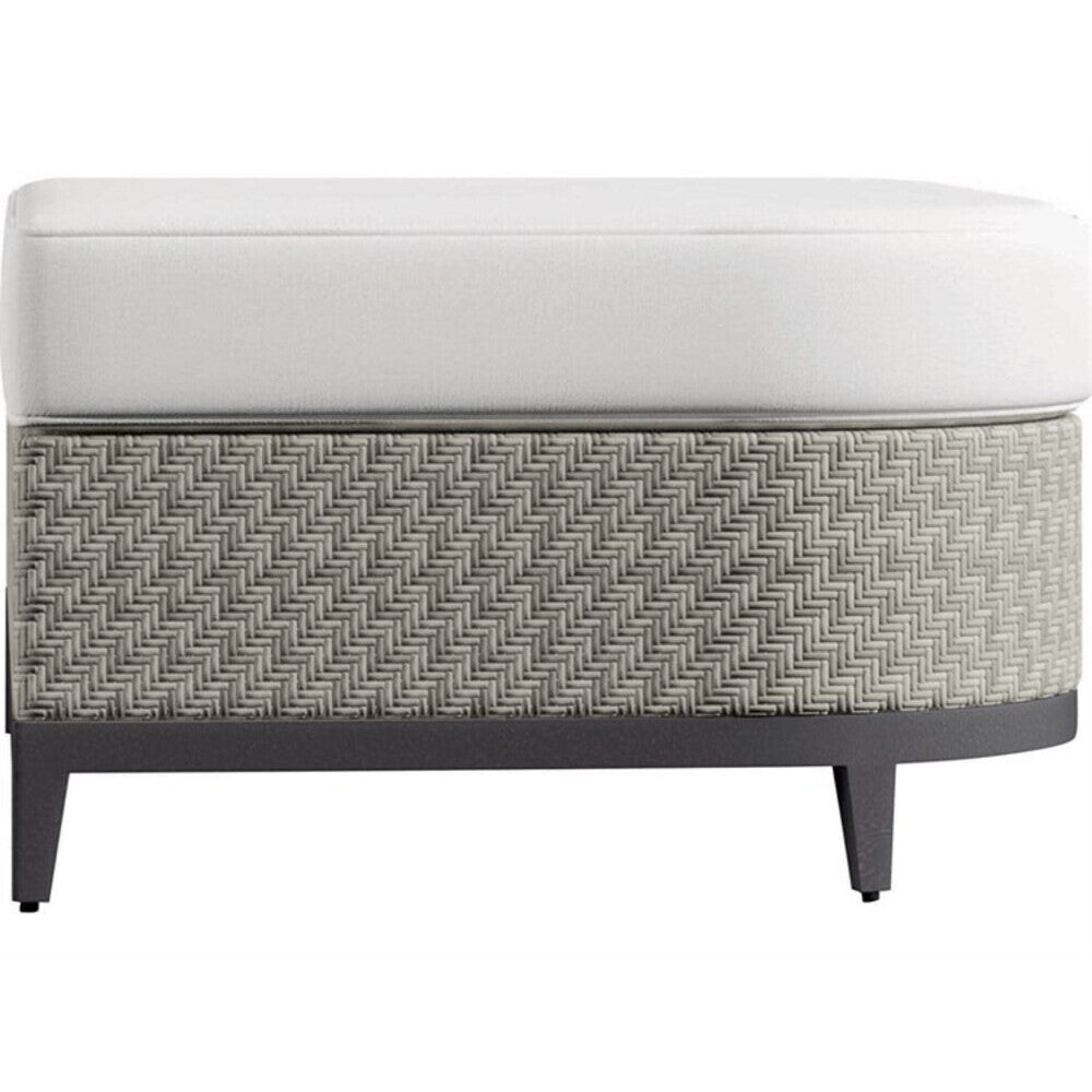 Captiva Casual Bernhardt Exteriors Pewter Grey Outdoor Patio Ottoman - BHEOP1100B 2