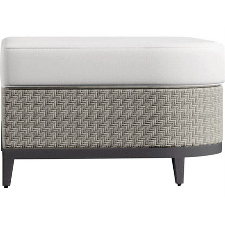 Captiva Casual Bernhardt Exteriors Pewter Grey Outdoor Patio Ottoman - BHEOP1100B 2