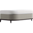 Captiva Casual Bernhardt Exteriors Pewter Grey Outdoor Patio Ottoman - BHEOP1100B