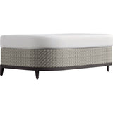 Captiva Casual Bernhardt Exteriors Pewter Grey Outdoor Patio Ottoman - BHEOP1100B