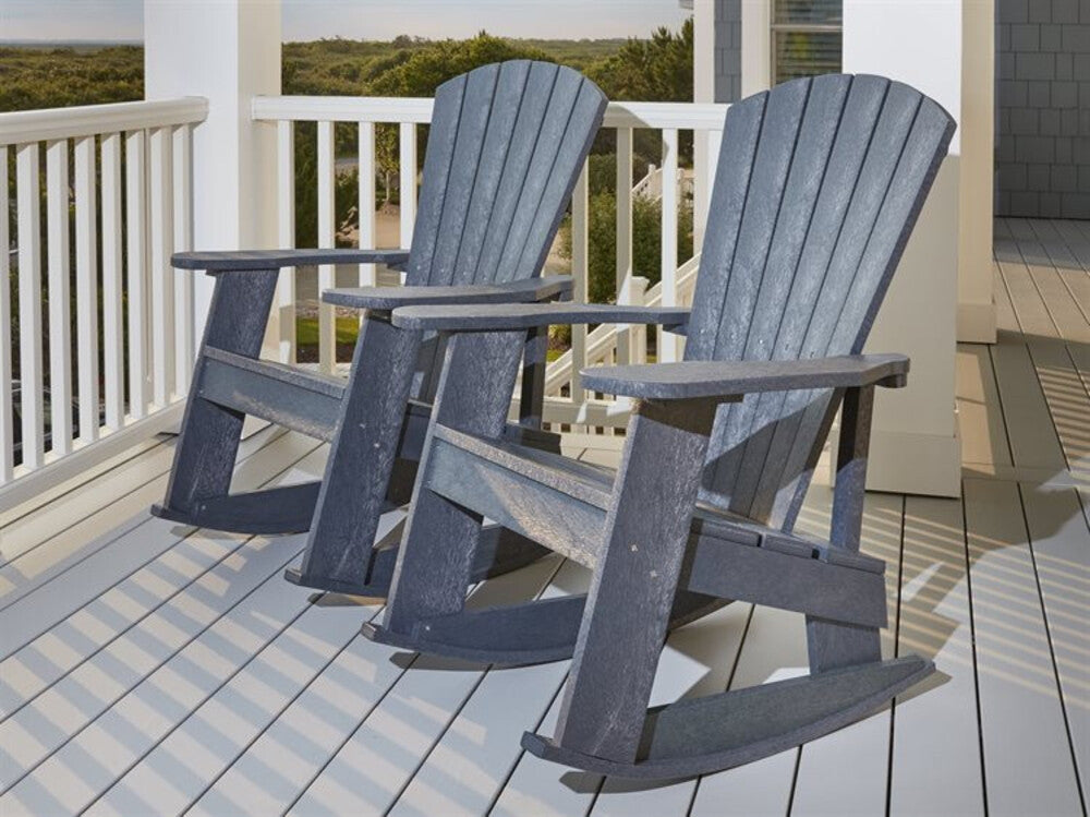 Captiva Casual Capterra Recycled Plastic Adirondack Rocker - CAPCRX09 6