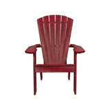Captiva Casual Capterra Recycled Plastic Patio Adirondack Chair - CAPCX09 1