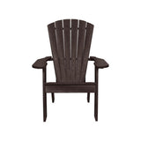 Captiva Casual Capterra Recycled Plastic Patio Adirondack Chair - CAPCX09 6