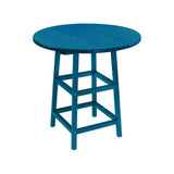 Captiva Casual Capterra Recycled Plastic Round Outdoor Bar Table - CAPKITTTX03TBX03 1