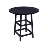 Captiva Casual Capterra Recycled Plastic Round Outdoor Bar Table - CAPKITTTX03TBX03 2