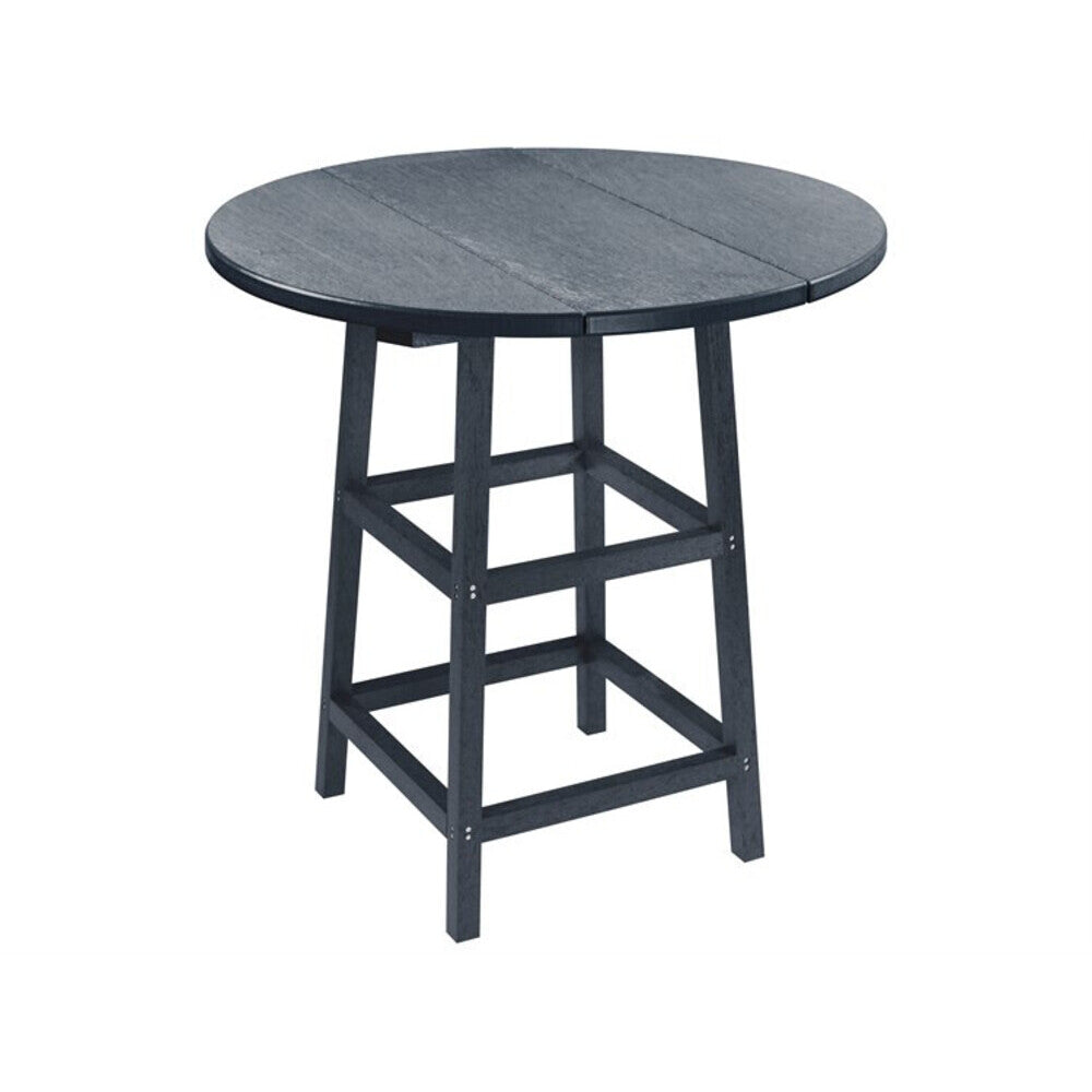 Captiva Casual Capterra Recycled Plastic Round Outdoor Bar Table - CAPKITTTX03TBX03 5