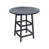 Captiva Casual Capterra Recycled Plastic Round Outdoor Bar Table - CAPKITTTX03TBX03 5
