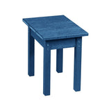 Captiva Casual Capterra Recycled Plastic Square Outdoor Patio End Table - CAPTX01 1
