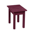 Captiva Casual Capterra Recycled Plastic Square Outdoor Patio End Table - CAPTX01