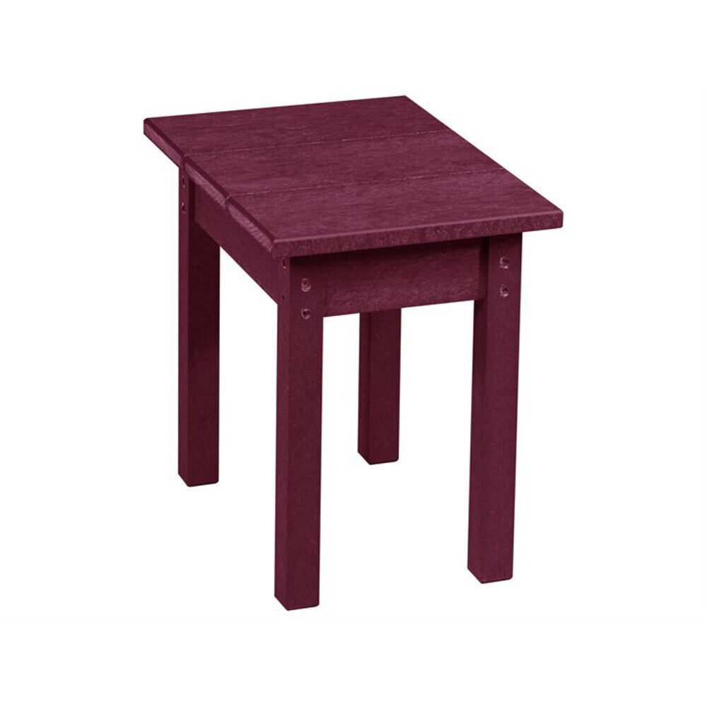 Captiva Casual Capterra Recycled Plastic Square Outdoor Patio End Table - CAPTX01