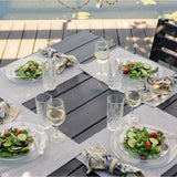 LuxCraft 3 Piece Celeste 44" Square Dining Table and Side Chair Set 2
