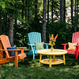LuxCraft 3 Piece Oasis Conversation Table & Adirondack Chair Set 3