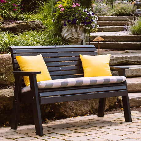 LuxCraft 4' Plain Bench Additional Image - 1