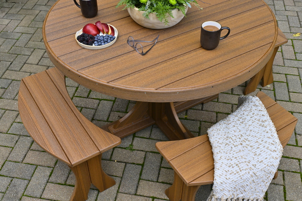 LuxCraft 4' Round Table - Dining Height Additional Image - 2