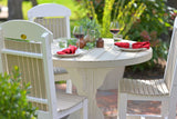 LuxCraft 4' Round Table - Dining Height Additional Image - 4