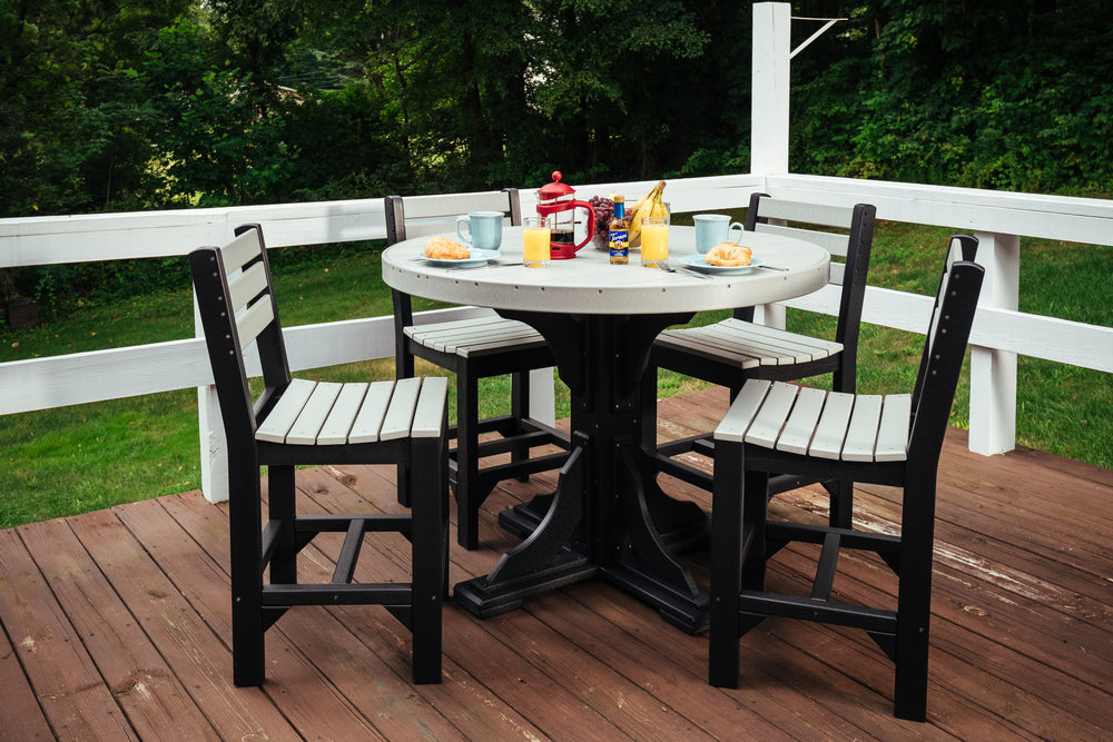 LuxCraft 4' Round Table - Dining Height Additional Image - 5