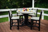 LuxCraft 4' Round Table - Dining Height Additional Image - 5