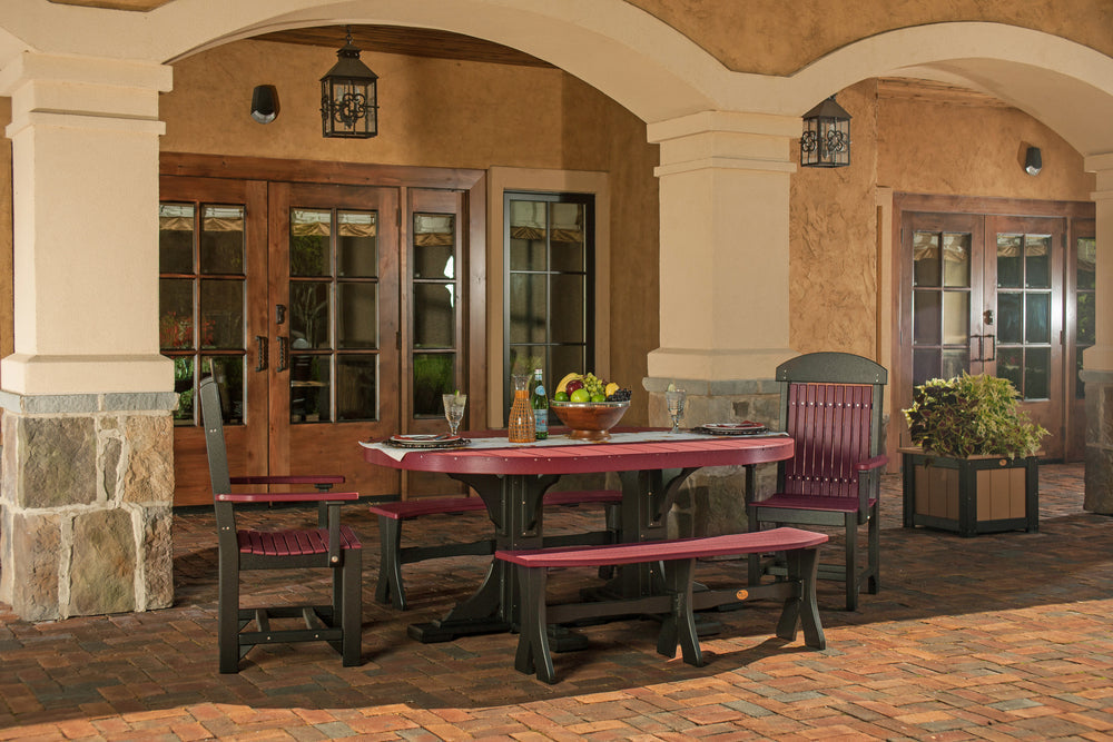 LuxCraft 4' x 6' Oval Table - Counter Height Additional Image - 4