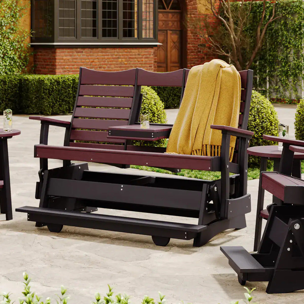 LuxCraft 5' Contour Balcony Glider Additional Image - 1