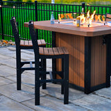 LuxCraft 7 Piece Luminary Fire Table & Side Chair Set 7