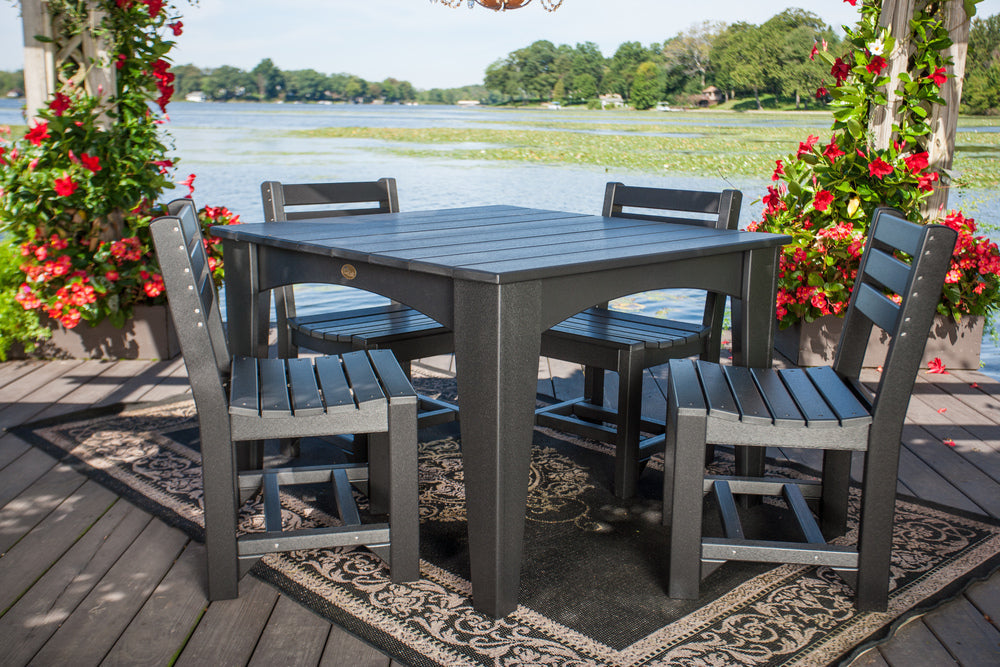 LuxCraft Island 44" Square Dining Table Additional Image - 2