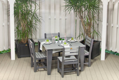 LuxCraft Island 44" Square Dining Table Additional Image - 4