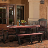 LuxCraft Urban 4' x 6' Oval Dining Table - Bar Height