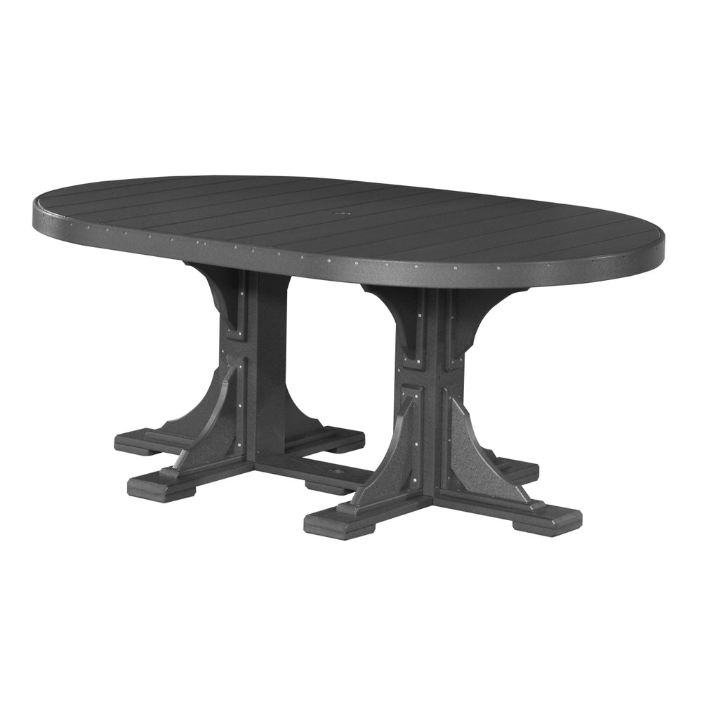 LuxCraft Urban 4' x 6' Oval Dining Table - Bar Height Additional Image - 6