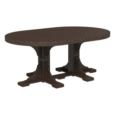 LuxCraft Urban 4' x 6' Oval Dining Table - Bar Height Additional Image - 7